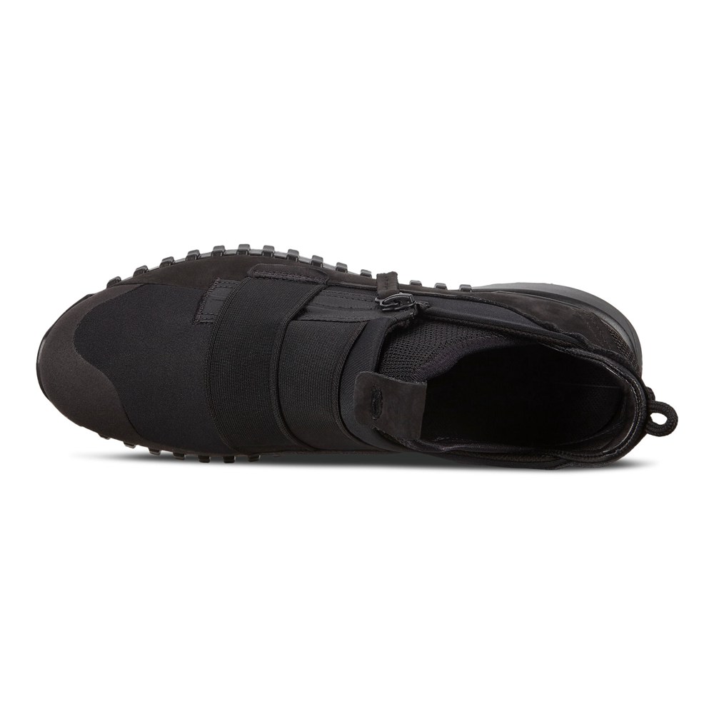 Slip On Mujer - ECCO Zipflex - Negros - VOA430756